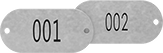 Image of Product. Front orientation. Message Plates. Sequentially Numbered Plates.