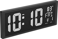 Image of Product. Front orientation. Clocks. Auto-Adjust Digital Clocks, Style D.