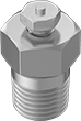 Image of Product. Front orientation. Pressure-Relief Valves. Compact Pressure-Relief Valves, Steel Body—For Air.