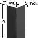 Image of Product. Front orientation. Contains Annotated. Corner Guards. Style 3.