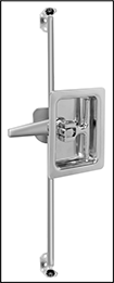 Image of System. Style C Shown with Two Latch Kits. Front orientation. Contains Border. Multipoint Latches. T-Handle Multipoint Latches, Style C.