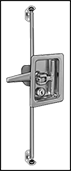 Image of System. Shown with Two Latch Kits. Front orientation. Contains Border. Multipoint Latches. T-Handle Keyed Multipoint Locks.