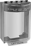 Image of Product. Front orientation. Fire Alarm Station Covers. Fire Alarm Station Covers, Covers with Spacer.