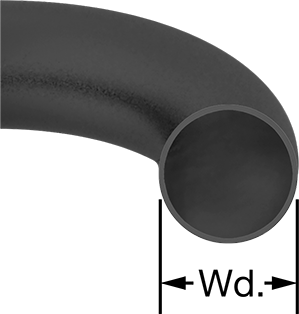 Image of Attribute. Front orientation. CrossSection view. Contains Annotated. Oil-Resistant Buna-N O-Ring, 1/16 Fractional Width, Dash Number 012.