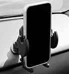 Image of ProductInUse. Adhesive/Screw-In Dashboard Mount Shown Installed. Front orientation. Phone Mounts. Adhesive/Screw-In Dashboard Mount.