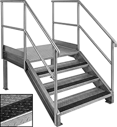 Image of ProductInUse. Shown on Diamond Tread. Front orientation. Contains Inset. Antislip Tape. Antislip Tape for Uneven Surfaces.