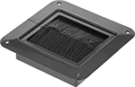 Image of Product. Bottom orientation. Grommets. Brush-Seal Raised Floor Grommets, Style 2.
