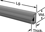 Image of Product. Front orientation. Contains Annotated. Surface Guards. Flexible Reinforced Surface Guards, Style 2.