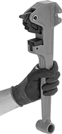 Image of ProductInUse. Front orientation. Vises. Easy-Carry Pipe Vises.