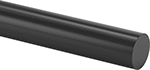 Image of Product. Front orientation. Plastic. Static-Dissipative PEEK Rods.