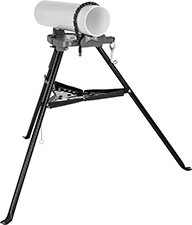 Image of ProductInUse. Front orientation. Vises. Nonmarring Freestanding Pipe Vises.