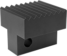 Image of Product. Top orientation. Vise Jaws. Pipe Vise Jaws, For MCC, Lower Jaw Pipe Jaw.
