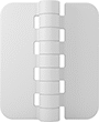 Image of Product. Front orientation. Hinges. Plastic Hinges without Holes.