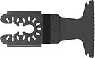 Image of Product. Front orientation. Oscillating Tool Blades. Oscillating Tool Blades for Cutting Wood, Curved Blade.