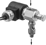 Image of Product. Front orientation. Contains Annotated. Flow-Adjustment Valves. Electrically Operated Flow-Adjustment Valves, Top Inlet.