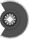 Image of Product. Front orientation. Oscillating Tool Blades. Oscillating Tool Blades for Grinding Grout, Style B.