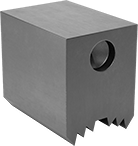 Image of Product. Front orientation. Vise Jaws. Pipe Vise Jaws, For Ridgid, Upper Jaw Pipe Jaw.
