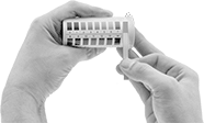 Image of ProductInUse. Front orientation. Water Test Strips. Water-Quality Test Strips.
