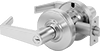 High-Traffic Keyed Alike Key- and Button-Locking Door Handles