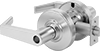 High-Traffic Self-Locking Door Handles without Lock Cylinders