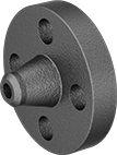 Image of Product. Butt Weld: Front. Front orientation. Pipe and Fittings. Extreme-Pressure Iron and Steel Unthreaded Pipe Flanges, Forged Flanges, Butt Weld, Raised Surface.