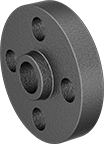 Image of Product. Slip-On Weld Female: Front. Front orientation. Pipe and Fittings. Extreme-Pressure Iron and Steel Unthreaded Pipe Flanges, Forged Flanges, Slip-On Weld Female, Raised Surface.