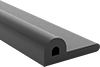 Water- and Weather-Resistant Hollow Rubber Flange-Mount Edge Seals