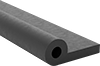 Water- and Weather-Resistant Hollow Rubber Flange-Mount Edge Seals