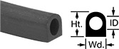 Image of Product. Front orientation. Contains Annotated, MultipleImages. Edge Seals. Chemical-Resistant Surface-Mount Edge Seals, Style C.