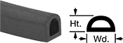 Image of Product. Front orientation. Contains Annotated, MultipleImages. Edge Seals. Chemical-Resistant Surface-Mount Edge Seals, Style D.
