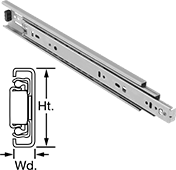 Image of Product. With Pull-Out Drawer Release. Front orientation. Contains Annotated, MultipleImages. Drawer Slides. Partial-Extension Drawer Slides, Pull-Out Drawer Release.