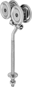 Image of Product. Front orientation. Door Tracks and Fittings. Roller Tracks for Doors, Hangers with Bolt, Offset Hangers.