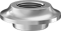 Image of Product. Female × Butt Weld. Front orientation. Pipe and Fittings. Low-Pressure Stainless Steel Threaded Pipe Fittings, Straight Adapters with Extension for Tanks, Female, Butt-Weld Fitting Connection, Threaded Fitting Connection, For Flat Tank Surfaces.