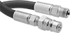 Hydraulic Hose with Quick-Disconnect Plug and Threaded Male Fitting