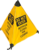 Collapsible Security and Admittance Signs