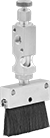 Image of Product. Front orientation. Oil Brushes. Oil Brushes with Flow-Adjustment Valve, Style A.
