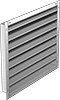 Adjustable-Width Fixed-Blade Wall Louvers