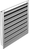 Adjustable-Width Fixed-Blade Wall-Mount Louvers
