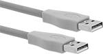 Image of Product. Front orientation. USB Cords. Continuous-Flex USB Cords, USB-A Plug × USB-A Plug.