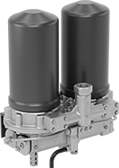 Image of Product. Front orientation. Compressed Air Dryers. Automatic Continuous-Use Desiccant Compressed Air Dryers with Filters for Oil and Particle Removal, Style C.