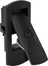 Image of Product. Style 8. Front orientation. Push-to-Close Latches. Paddle-Handle Keyed Push-to-Close Locking Latches, Style 8—Through-Hole Mount (Press Fit).