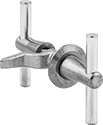 Image of Product. Front orientation. Cam Locks and Latches. T-Handle Cam Latches, Style E.