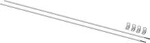 Image of Product. Front orientation. Multipoint Latch Conversion Kits. Four Rod Guides, Two Rods.