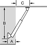 Image of Attribute. Side Mount, Opens Up. Front orientation. Contains Annotated. Clean Room Lid Supports, Side Mount, Opens Up, Top Mount, Opens Up.