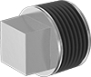 Low-Pressure Galvanized Iron and Steel Threaded Pipe Fittings with Sealant