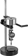 Image of ProductInUse. Operating Stands (Sold Separately). Front orientation. Hardness Tester Operating Stands. Digital Durometer Hardness Testers.