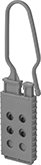 Image of Product. Style D. Front orientation. Lockouts. Nonconductive Lockout Hasps, Lockout Hasp, Style D.