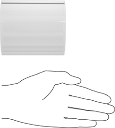 Image of Product. Side1 orientation. Contains SizingReference. Pressure-Rated Borosilicate Glass Tube, 3-1/2" OD, 3-1/16" ID, 4" Long.