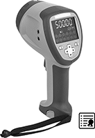 Image of Product. Stroboscope with Non-Contact Tachometer. Front orientation. Contains MultipleImages. Stroboscopes. Cordless Stroboscopes with Certificate of Calibration, LED, LCD Display, External Trigger Sensor, Virtual RMP Mode, Programable Memory, Non-Contact Tachometer.