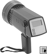 Image of Product. Stroboscope with&nbsp;External Trigger Sensor. Front orientation. Stroboscopes. Cordless Stroboscopes with Certificate of Calibration, Xenon, LCD Display, External Trigger Sensor.
